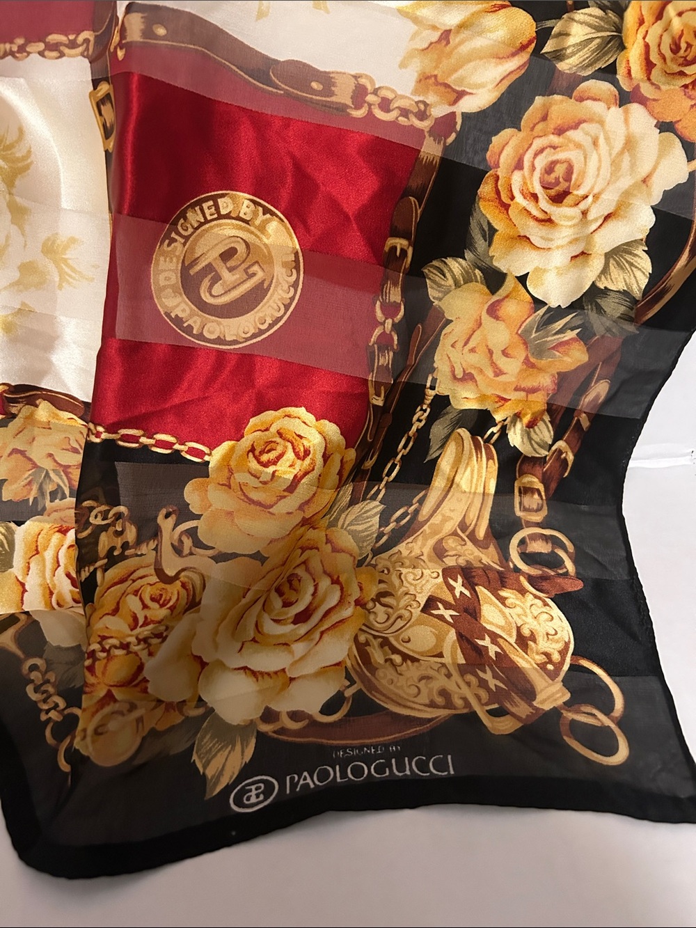 Vintage Paola Gucci Floral Scarf